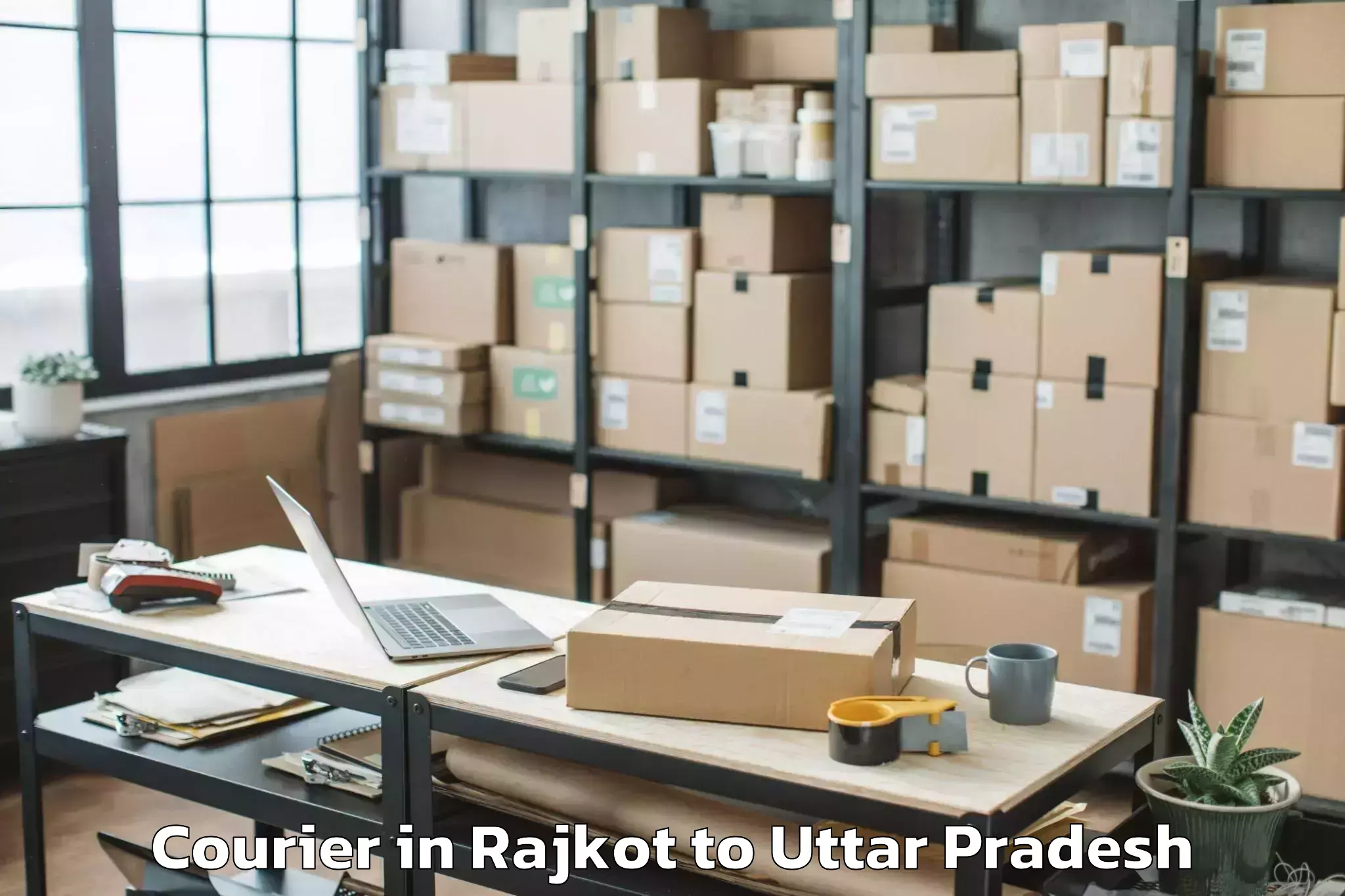 Trusted Rajkot to Bansgaon Courier